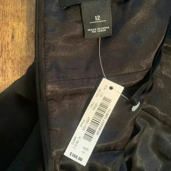 White House Black market one shoulder black dress - Picture 6 of 8